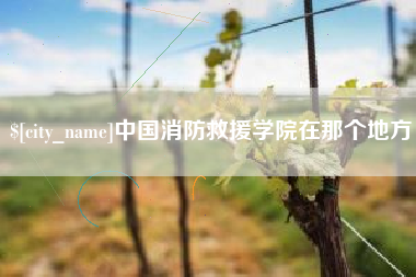白城中国消防救援学院在那个地方