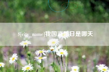 白城我国消防日是哪天