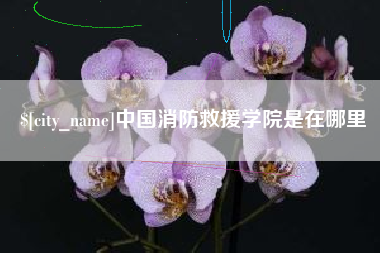 白城中国消防救援学院是在哪里