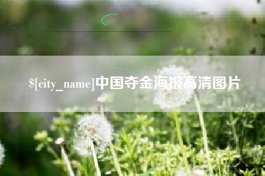 白城中国夺金海报高清图片