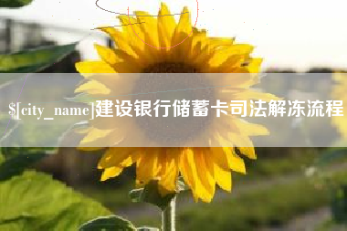 白城建设银行储蓄卡司法解冻流程