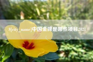白城中国金牌是哪些项目2021