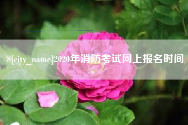 白城2020年消防考试网上报名时间