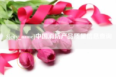 白城中国消防产品质量信息查询