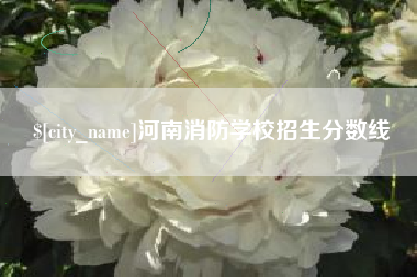 白城河南消防学校招生分数线
