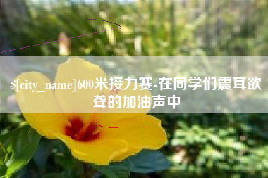 白城600米接力赛-在同学们震耳欲聋的加油声中