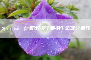 白城消防救援学院招生录取分数线