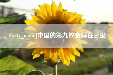 白城中国的第九枚金牌在哪里