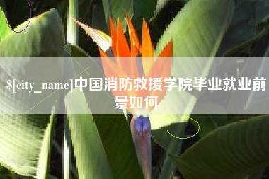 白城中国消防救援学院毕业就业前景如何
