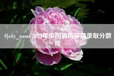白城2021年中国消防学院录取分数线