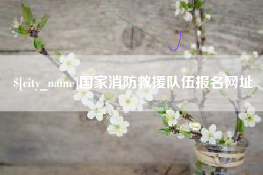 白城国家消防救援队伍报名网址