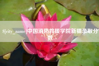 白城中国消防救援学院新疆录取分数