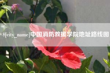 白城中国消防救援学院地址路线图