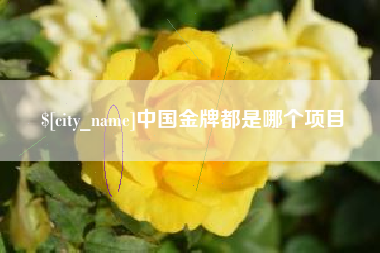 白城中国金牌都是哪个项目