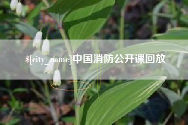 白城中国消防公开课回放