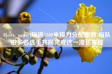白城短道5000米接力分配圈数-每队由多名选手共同完成这一漫长赛程