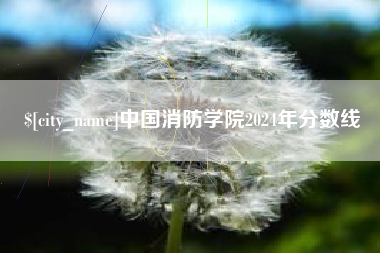 白城中国消防学院2024年分数线
