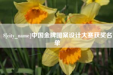 白城中国金牌图案设计大赛获奖名单