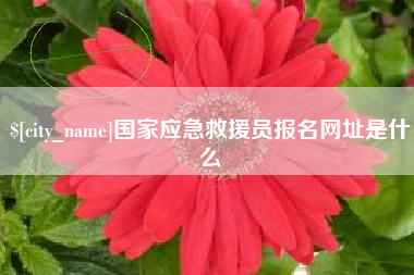 白城国家应急救援员报名网址是什么
