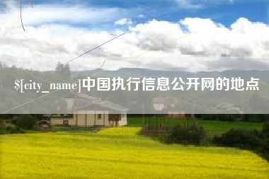 白城中国执行信息公开网的地点
