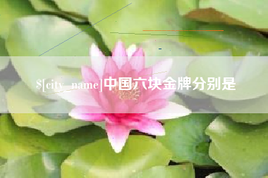 白城中国六块金牌分别是